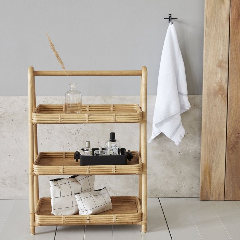 House Doctor ORGA Regał 81 cm - Organizer Rattanowy - Odcień Naturalny
