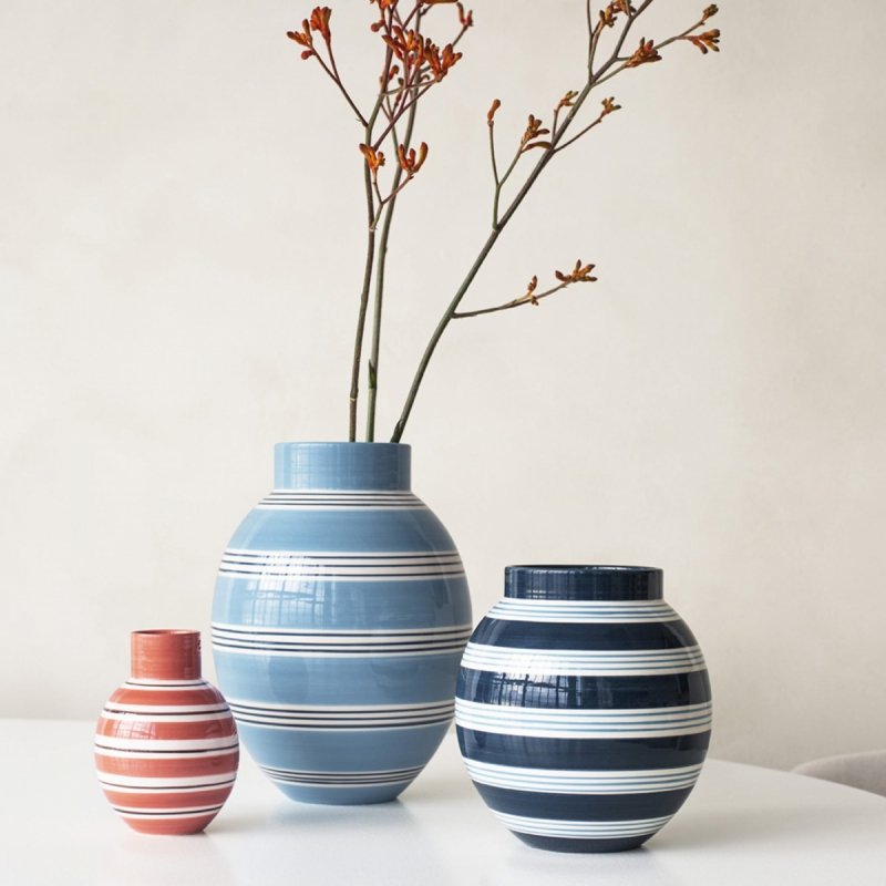 Kähler OMAGGIO Wazon do Kwiatów 30 cm / Niebieski