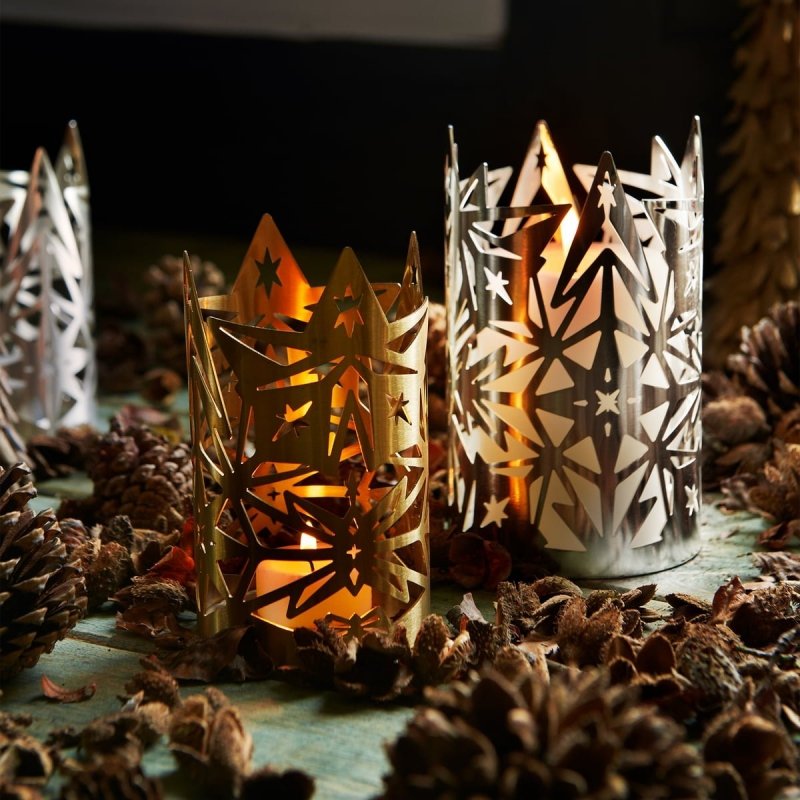 Rosendahl KAREN BLIXEN CHRISTMAS Świecznik Świąteczny 13,5 cm Złoty