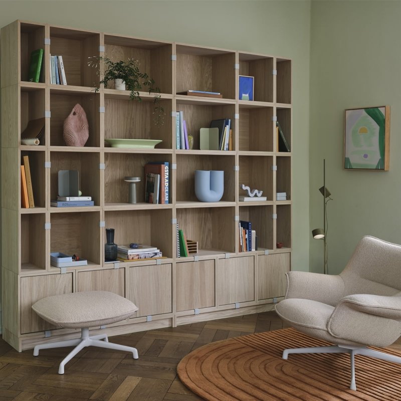 Muuto POST Lampa Stojąca - Podłogowa / Brązowozielona