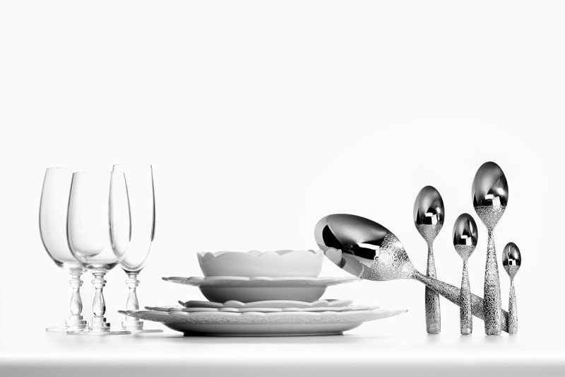 Alessi DRESSED Taca do Serwowania 35 cm Stal Polerowana