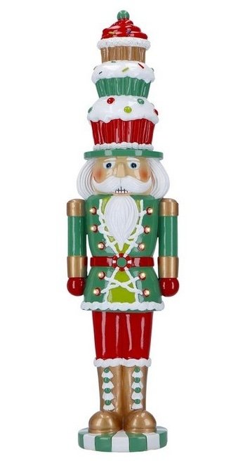 Merry Moments CHRISTMAS Dziadek do Orzechów z Muffinkami na Czapce 46 cm LED