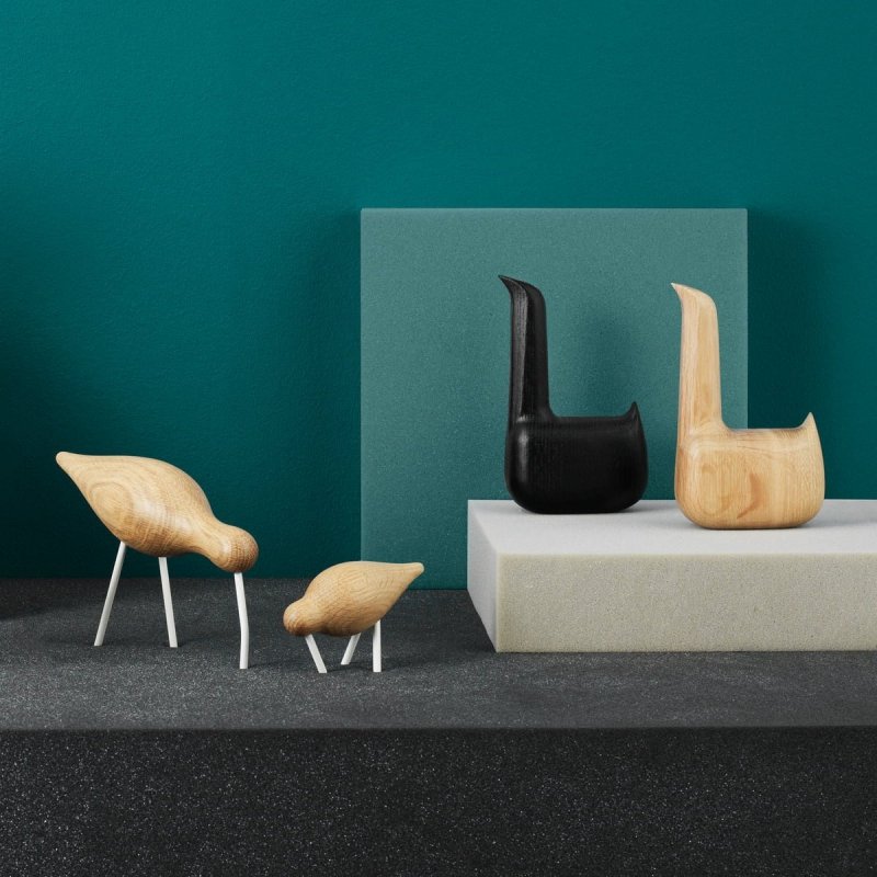 dekoracja drewniana łabędź skandynawski design