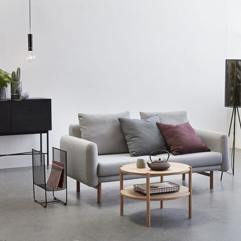 Hübsch NORDIC Komoda 100 cm Czarna / Złote Uchwyty