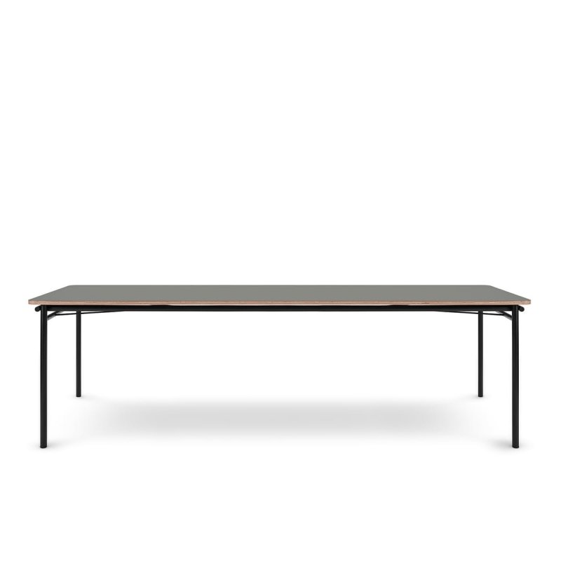Eva Solo TAFFEL Stół Rozkładany 90 x 200-320 cm Czarny / Blat Szary