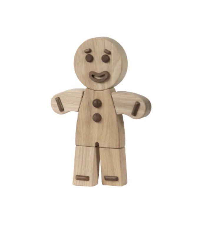 boyhood GINGERBREAD Figurka Drewniana Piernikowy Ludzik 19 cm Dąb Naturalny