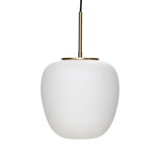 Hübsch MUSE Lampa Wisząca 25 cm / Klosz Biały
