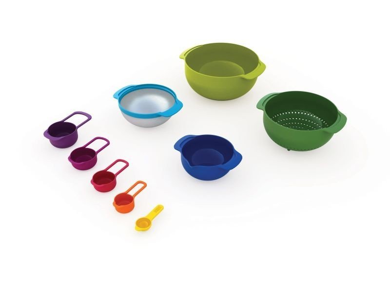 Joseph Joseph NEST 9 Zestaw Misek i Miarek Kuchennych / Kolorowy