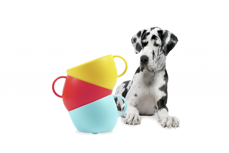 United Pets Milano CUP Duża Miska dla Psa 2500 ml / Czerwona
