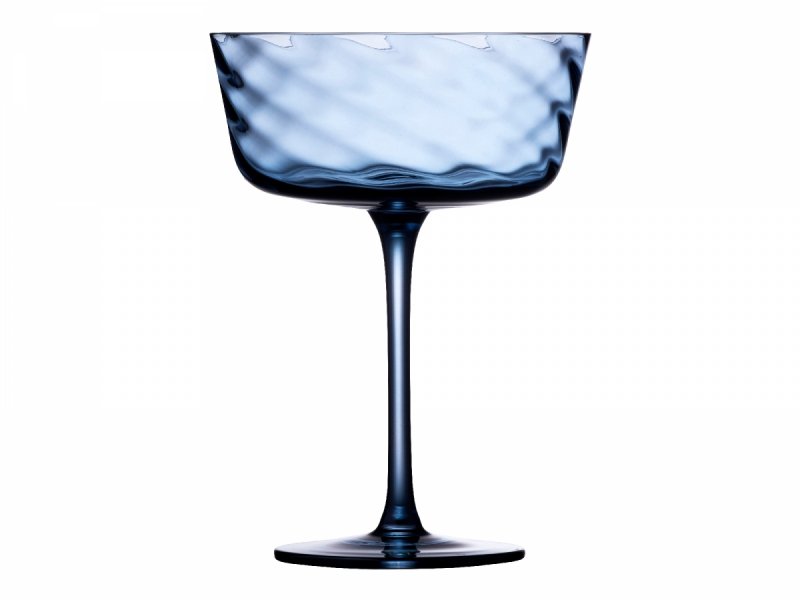 Lyngby Glass VIENNA Kieliszki do Szampana / Koktajlowe 350 ml 4 Szt. / Niebieskie