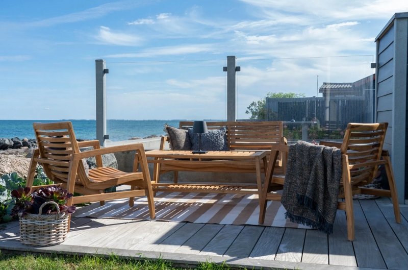 Zestaw ogrodowy Santander House Nordic z fotelami i ławką