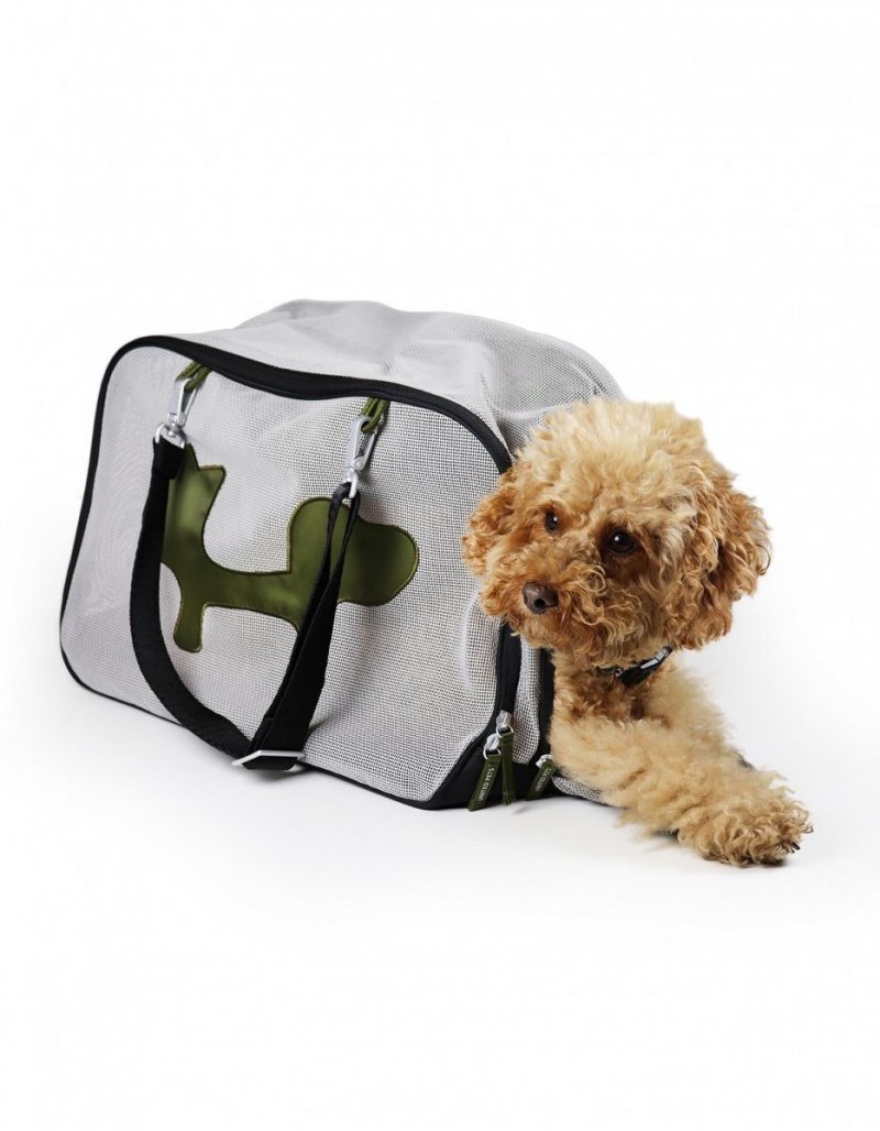 United Pets Milano ECO Torba - Transporter dla Psa / Czarno - Zielony