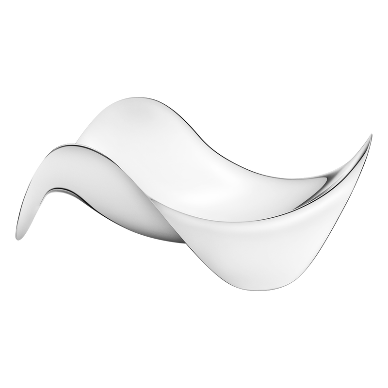 Georg Jensen COBRA Stalowa Misa Dekoracyjna 19 cm / Srebrna Polerowana