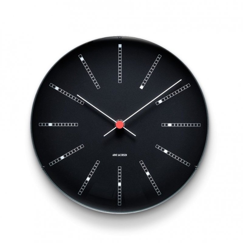 Rosendahl ARNE JACOBSEN Zegar Ścienny - Bankers 21 cm Czarny