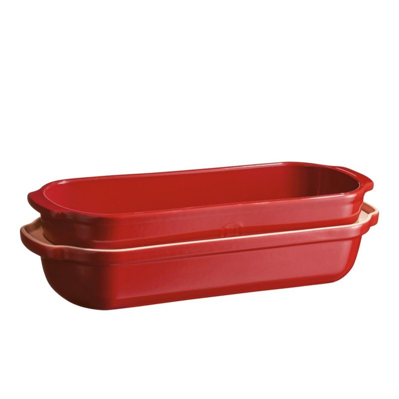 Emile Henry NATURE Ceramiczna Forma do Pieczenia Chleba 4,5 l Czerwona