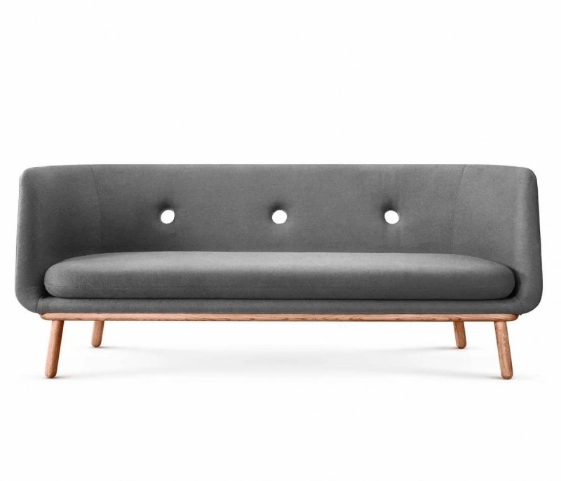 Eva Solo PHANTOM Sofa 3-Osobowa Tapicerowana  / Szara