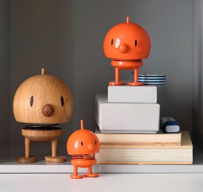 Hoptimist BUMBLE Figurka Optymisty L Pomarańczowa
