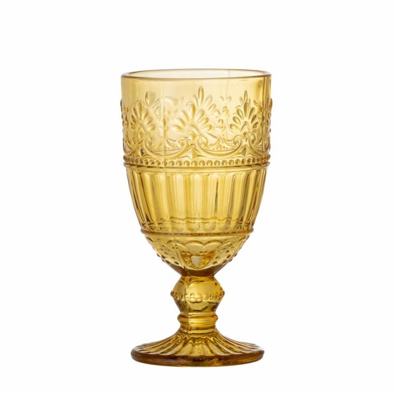 Bloomingville FEYZA Kieliszki do Wina 325 ml 6 Szt. / Żółte