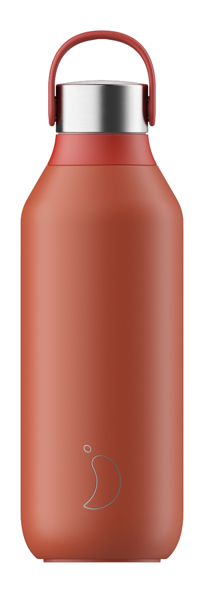 Chilly's SERIES 2 Stalowa Butelka Termiczna 500 ml Czerwona