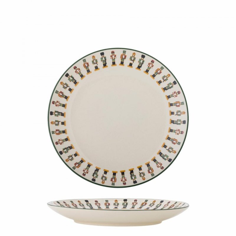 Talerz Jolly Bloomingville – kamionka ze świątecznym wzorem