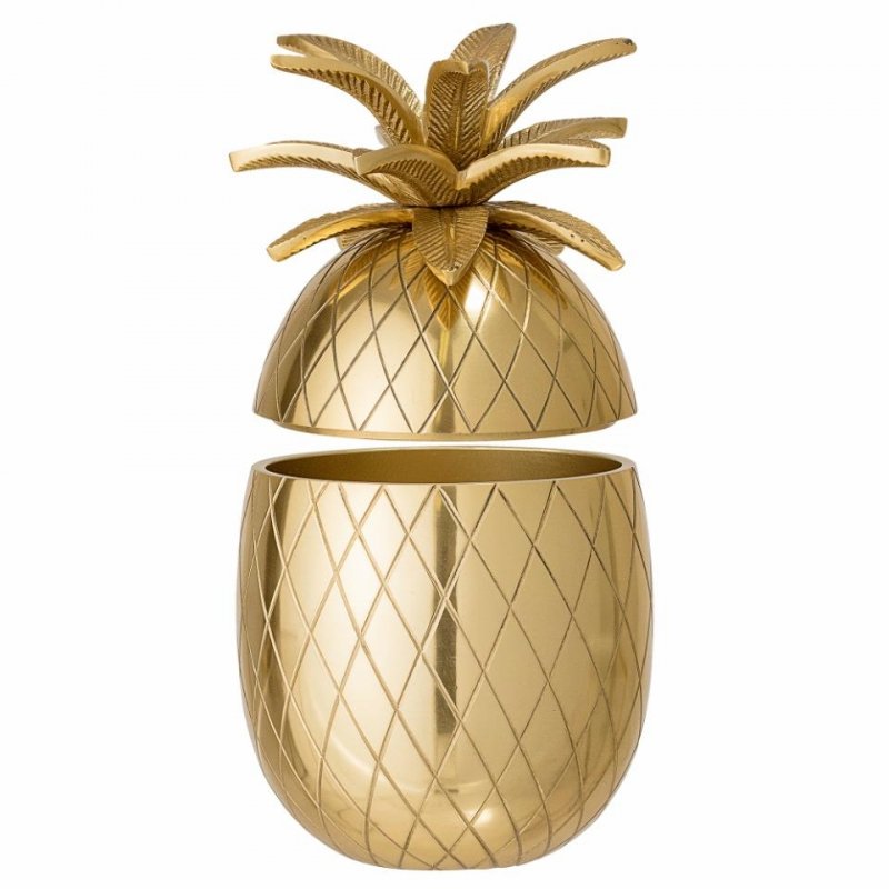 Bloomingville YUICHI Pojemnik na Lód - Ananas / Złoty
