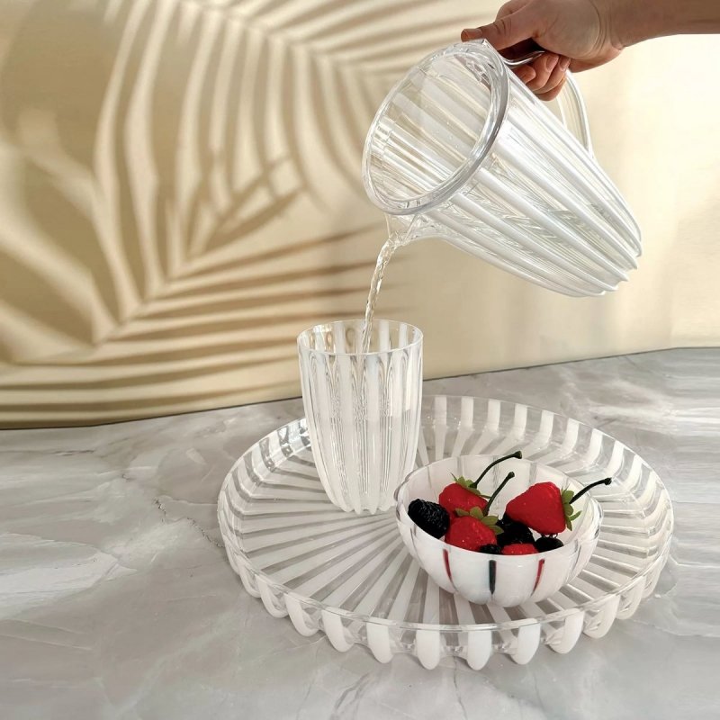 Guzzini DOLCEVITA Szklanki 470 ml z Tworzywa z Recyklingu - Zestaw 4 Szklanek / Różowy