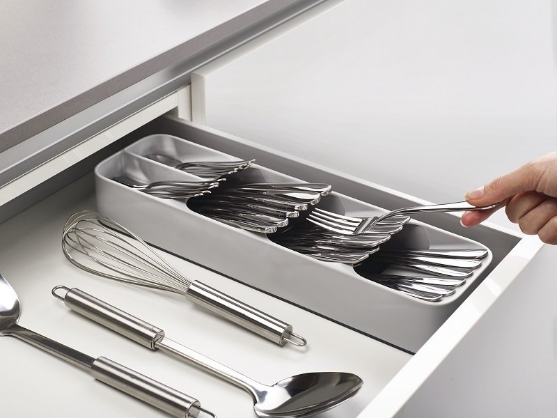 Joseph Joseph DRAWER Organizer na Sztućće - Wkład do Szuflady Szary