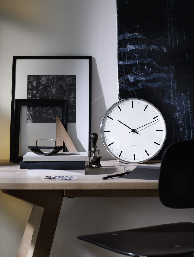 Rosendahl ARNE JACOBSEN Zegar Ścienny - City Hall 160 Biały