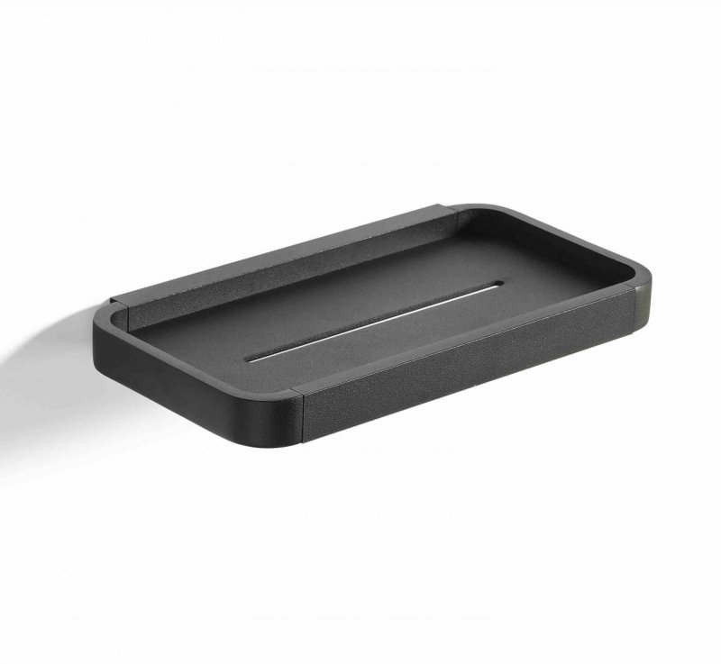 ZONE Denmark RIM Półka Łazienkowa - Prysznicowa 22 cm Czarna