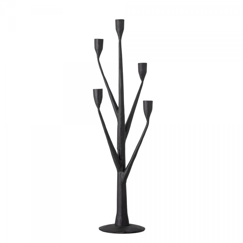 Bloomingville ABRIZ Świecznik Stołowy 64 cm / Czarny