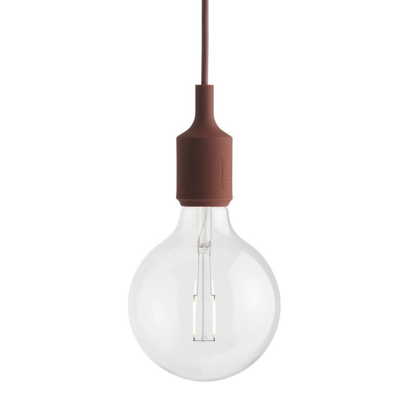 Muuto E27 Lampa Wisząca Żarówka LED / Czerwona - Deep Red