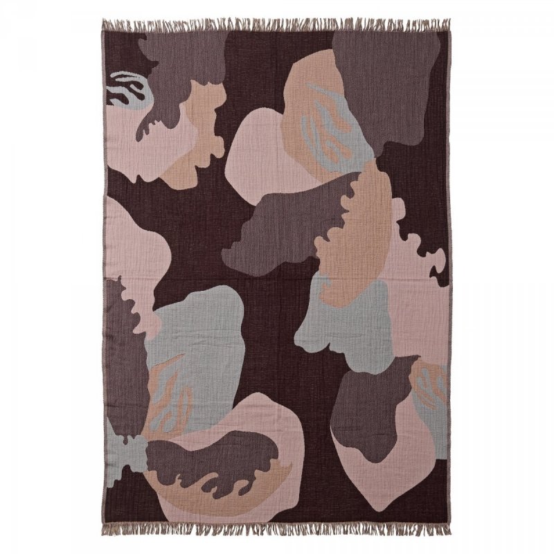 Aytm FLORES Koc - Narzuta 170x130 cm Motyw Kwiatowy