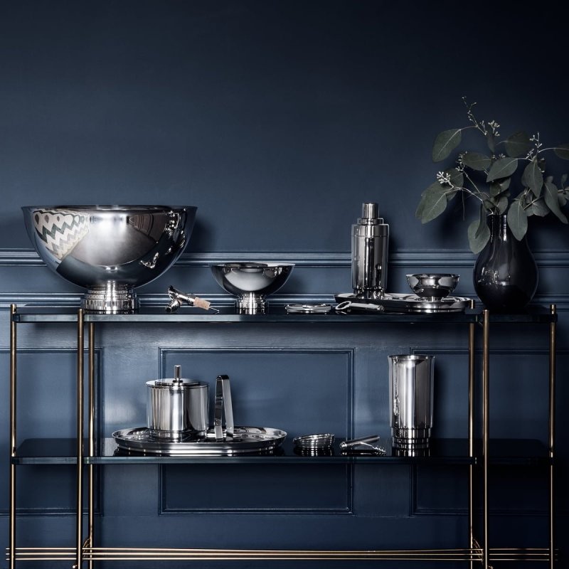Georg Jensen MANHATTAN Pojemnik i Szczypce na Lód