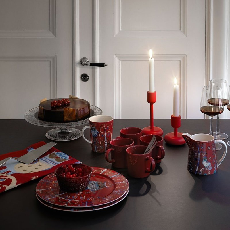Iittala TAIKA Spodek do Filiżanki 200 ml Czerwony
