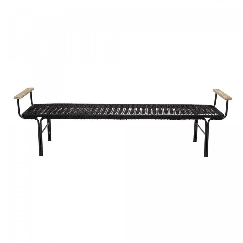 Bloomingville MUNDO Ławka 175 cm / Czarna