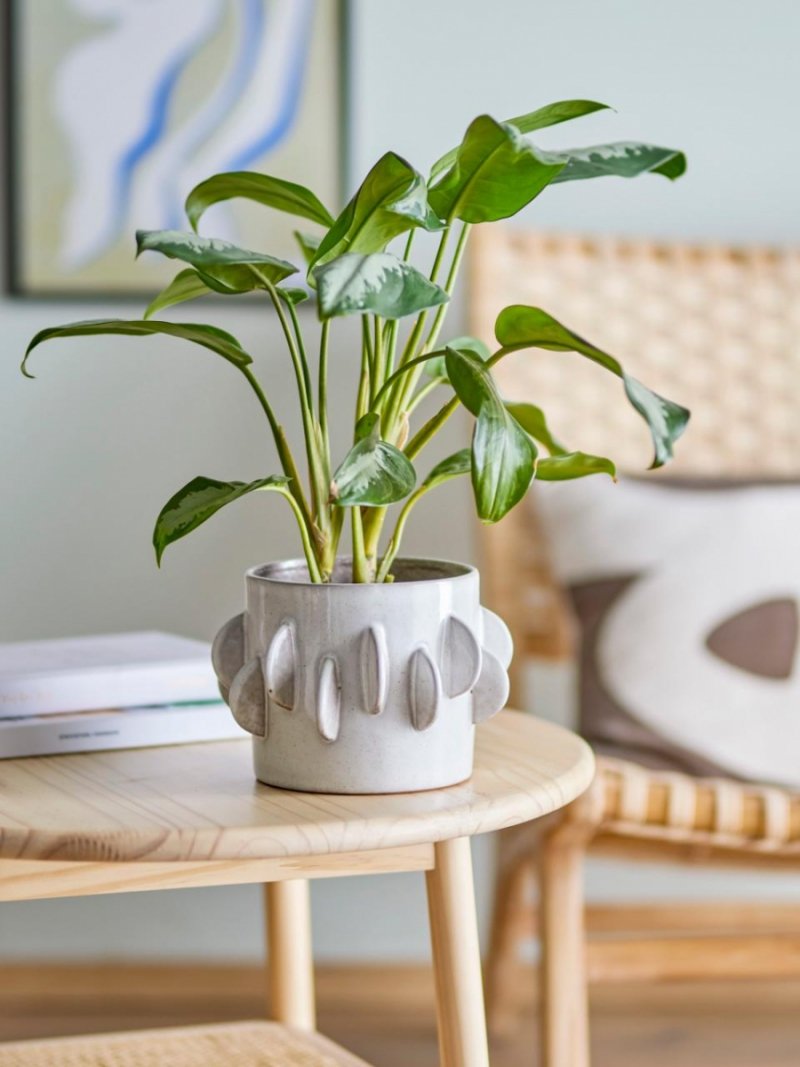 Bloomingville ROZA Osłonka na Doniczkę 18 cm / Biała