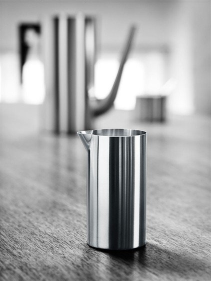 Stelton AJ CYLINDA LINE Stalowy Dzbanuszek do Śmietanki - Mlecznik / Srebrny