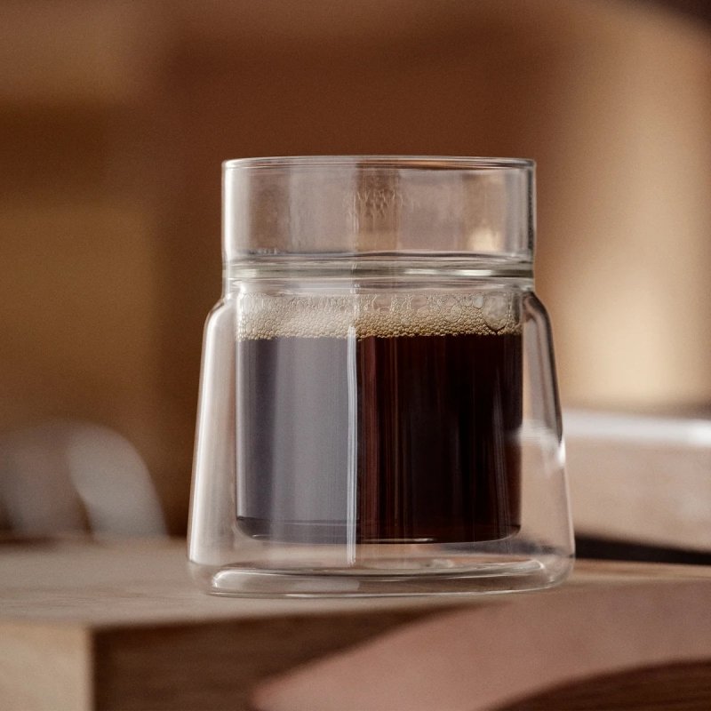 Jacob Jensen THERMAL Szklanka Termiczna z Podwójnymi Ściankami 210 ml / Szara