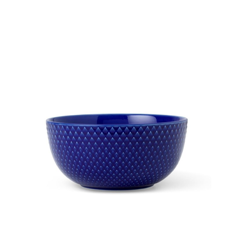 Lyngby Porcelain RHOMBE COLOR Miska 13 cm Granatowa