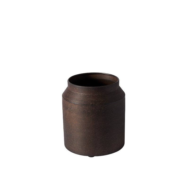 Muubs SAI Metalowa Donica Zewnętrzna 26 cm / Brązowa