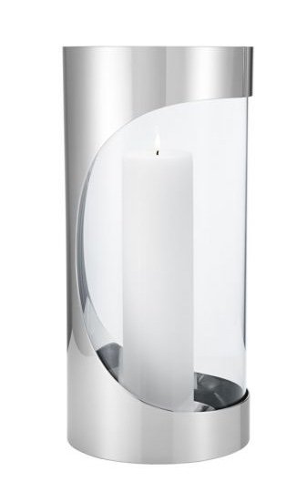 Georg Jensen CHROME CONTOURS Lampion 33 cm / Srebrny Stalowy