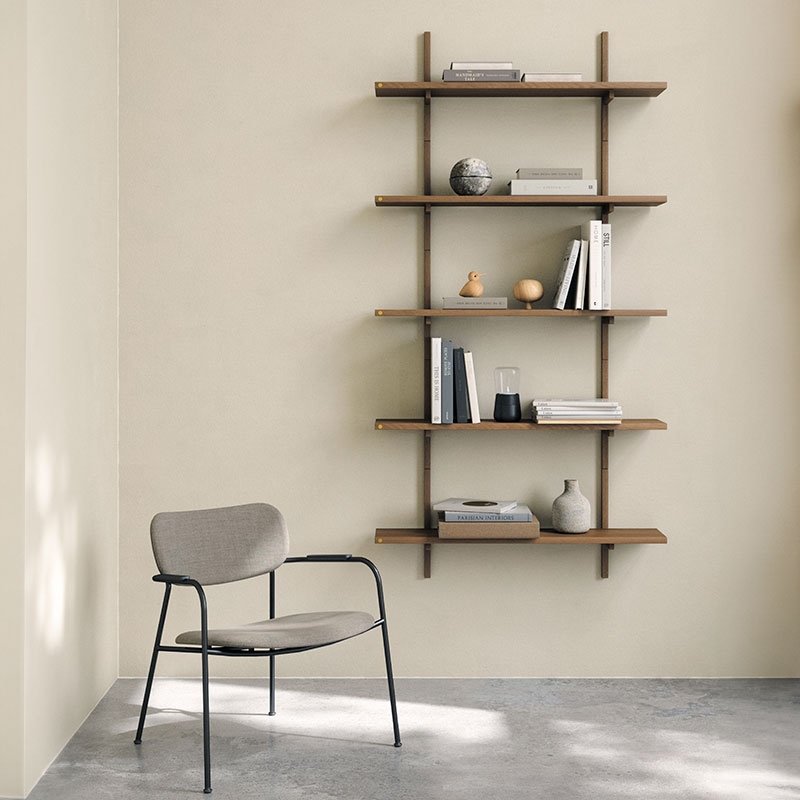 Andersen Furniture A-LIGHT Półka Ścienna 90 cm / Ciemny Dąb