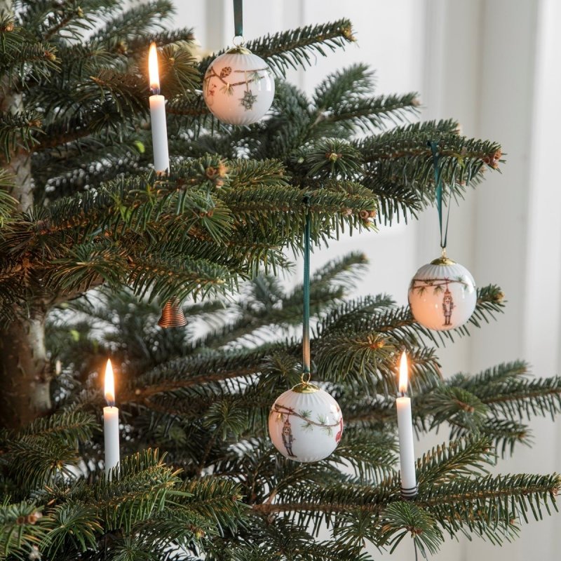 Kähler HAMMERSHØI CHRISTMAS Bombka Porcelanowa 2018