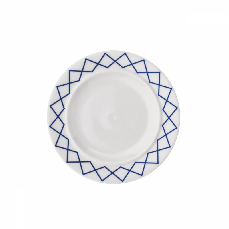 Alessi LA BELLA TAVOLA Talerz Deserowy 20 cm 4 Szt. / Biały Zdobiony