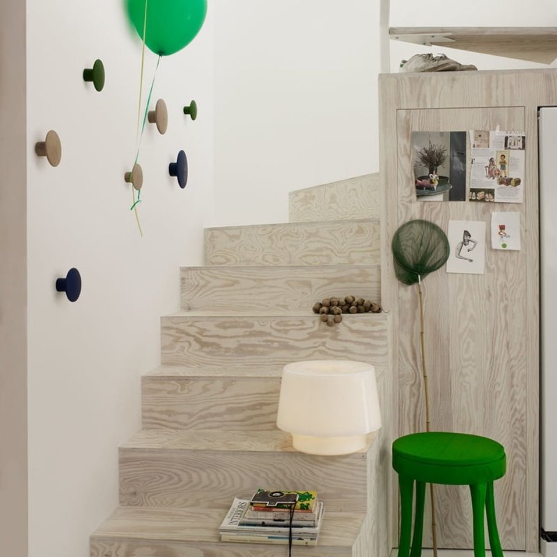 Muuto DOTS Wieszak Drewniany M - 13 cm / Pomarańczowy