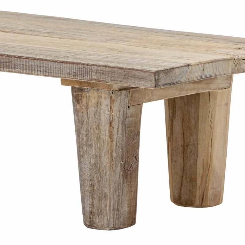 Bloomingville RIBER Ławka z Drewna z Recyklingu 102 cm / Naturalna