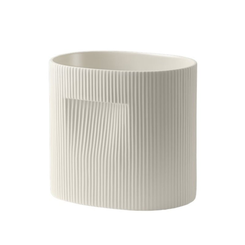 Muuto RIDGE Ceramiczna Doniczka do Kwiatów 24 cm / Biała