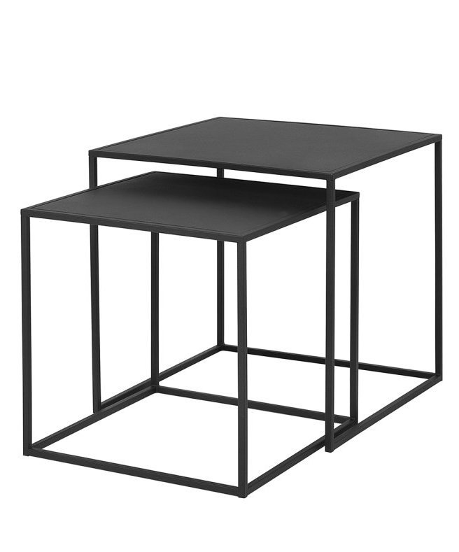 Blomus FERA Stolik Kawowy - Zestaw 2 Stolików Czarny
