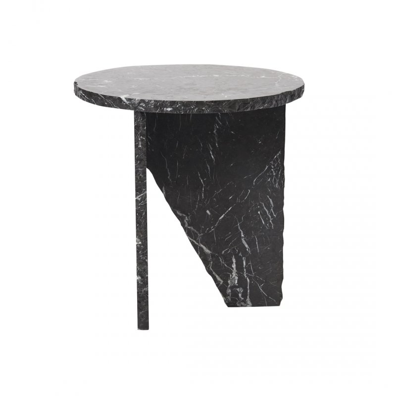 Muubs VERDE Marmurowy Stolik Kawowy 40 cm / Czarny