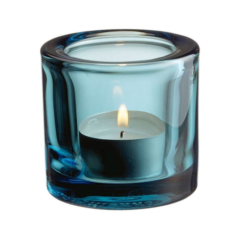 Iittala KIVI Świecznik Tealight / Jasnoniebieski